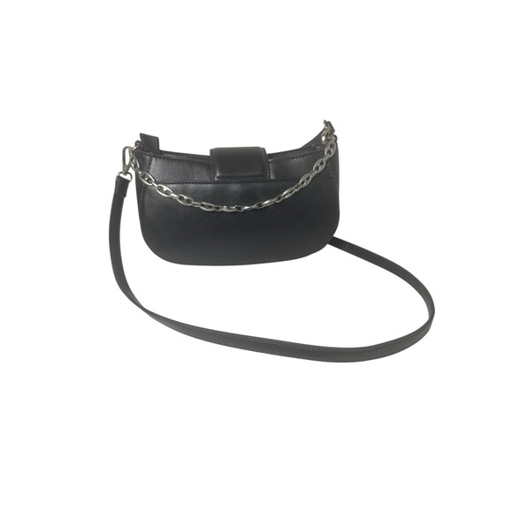 French Connection Maud  Baguette Shoulder Bag Chain Crossbody Vegan Faux Leather - Picture 8 of 16